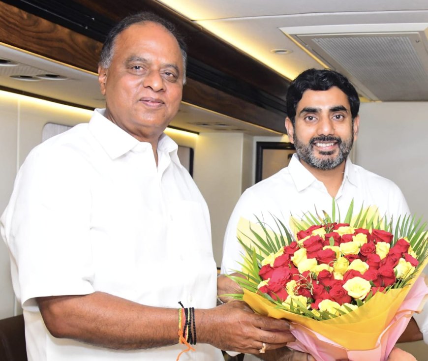 నారా లోకేష్ కి స్వాగతం పలికిన విపిఆర్