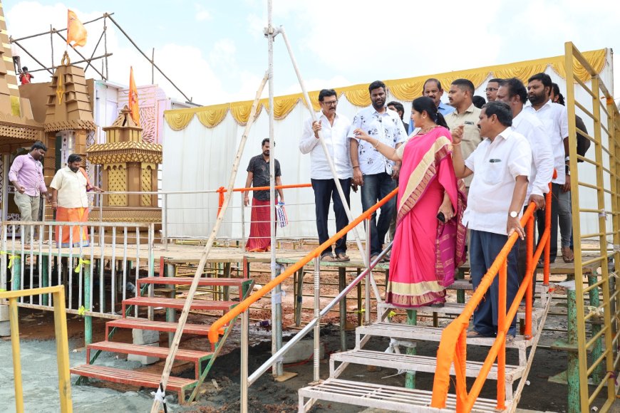 కార్తీక మాస లక్ష దీపోత్సవ ఏర్పాట్లను పరిశీలించిన ప్రశాంతిరెడ్డి