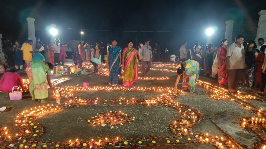 వైభవంగా శ్రీ అంకమ్మ తల్లి ఆలయంలో దీపోత్సవం