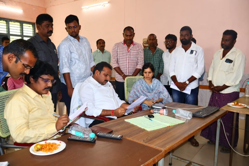 ప్రజా సమస్యలను సత్వరమే పరిష్కరించాలి - ఎమ్మెల్యే ఇంటూరి
