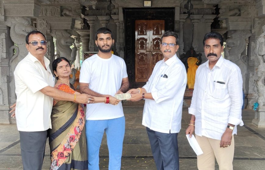 అనివేటి మండపం నిర్మాణానికి రూ 90.516 విరాళం