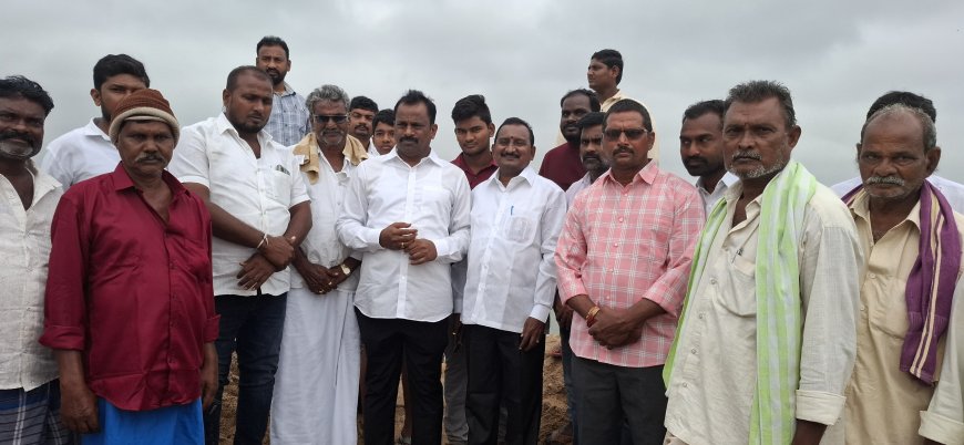 రాళ్లపాడు ప్రాజెక్టు ను సందర్శించిన బు ర్రా మధుసూదన్ యాదవ్