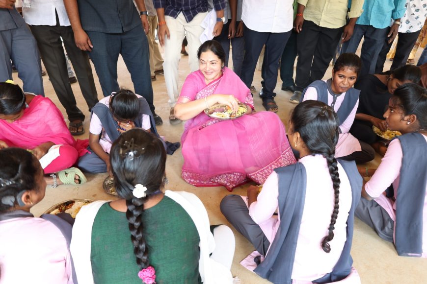 ఎమ్మెల్యే ప్రశాంతి రెడ్డి మధ్యాహ్న భోజనం ఆకస్మిక తనికి