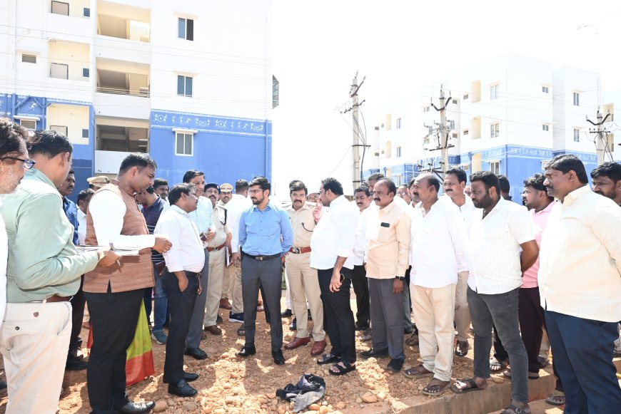 ముఖ్యమంత్రి కందుకూరు పర్యటన కు ఏర్పాట్లు  పరిశీలన