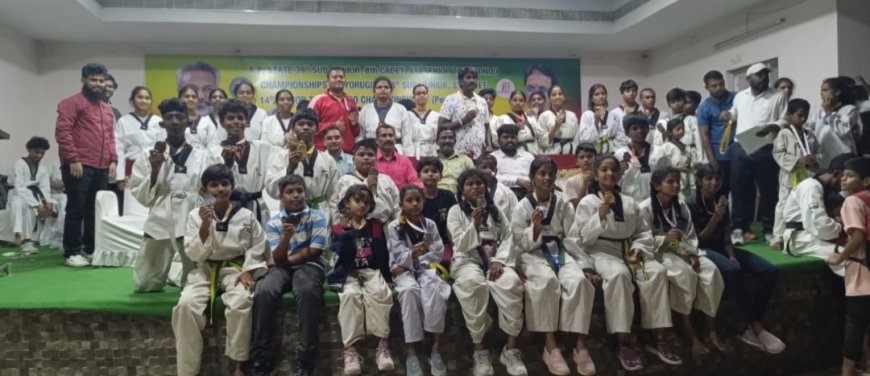 జాతీయస్థాయి  తైక్వాండో  పోటీలకు ఉమ్మడి ప్రకాశం జిల్లా  క్రీడాకారులు ఎంపిక