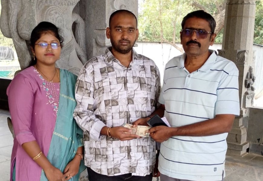 కందుకూరు శ్రీ అంకమ్మ తల్లి అని వేటి మండపం నిర్మాణానికి రూ 25116 విరాళం