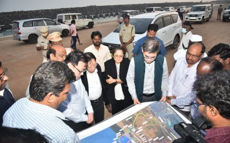 రామాయపట్నం పోర్టును  సందర్శించిన సింగపూర్  ప్రభుత్వ ప్రతినిధులు