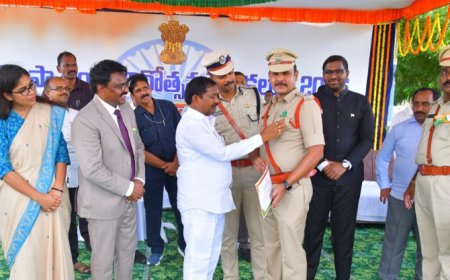 కందుకూరు సీఐ అన్వర్ భాషకు  సేవా పురస్కారం