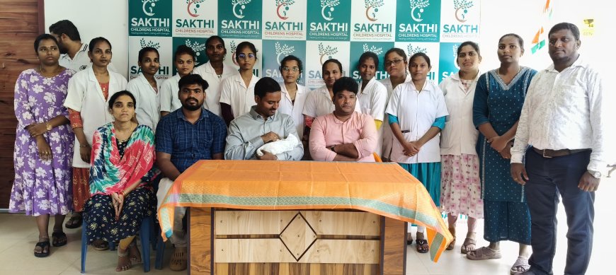 ఫ్రీ మెచ్యూర్  శిశువుకు  ప్రాణం పోసిన కందుకూరు శక్తి చిల్డ్రన్ హాస్పిటల్
